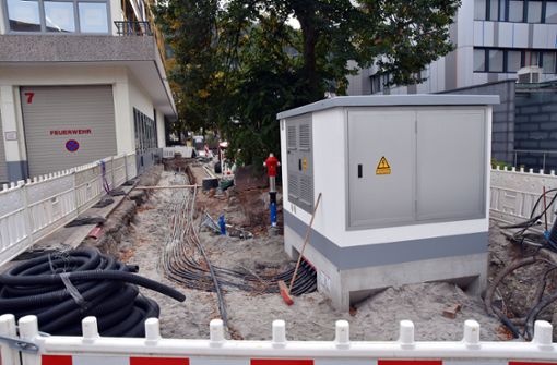 Mit der neuen Umspannstation am Mühlegraben wird auch der Hausanschluss des City-Centers in Schramberg erneuert. Foto: Stephan Wegner