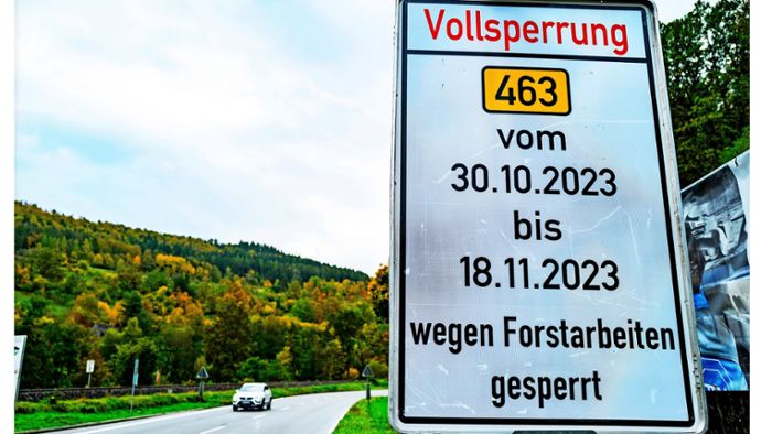 Bundesstraße bei Wildberg ist drei Wochen gesperrt