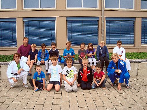 Zwölf Kinder nahmen am sportlichen Schnupperkurs teil, den der Judosportverein Villingen zum Ende der Sommerferien anbot. Foto: Disch Foto: Schwarzwälder-Bote