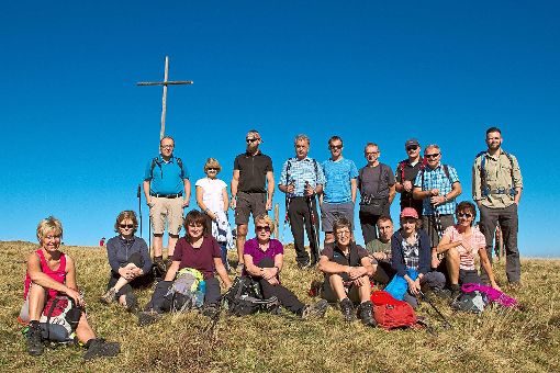 Die Wanderer auf dem Gipfel des Herzogenhorns. Foto: Müller Foto: Schwarzwälder-Bote
