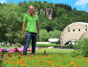 Projektleiter Tim Rohrer muss sich täglich neuen Herausforderungen stellen. Foto: Gartenschau Bad Herrennalb 2017 Foto: Schwarzwälder-Bote