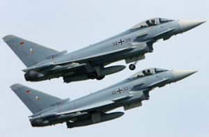 Bei den Düsenjägern handelte es sich um zwei Eurofighter der Bundeswehr. (Symbolfoto) Foto: dpa