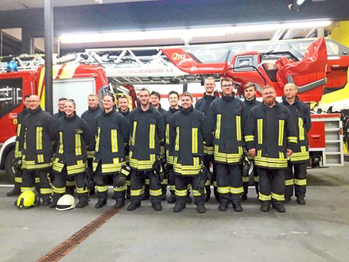Diese Feuerwehranwärter absolvieren zurzeit in Oberndorf eine Grundausbildung. Foto: Feuerwehr Foto: Schwarzwälder Bote