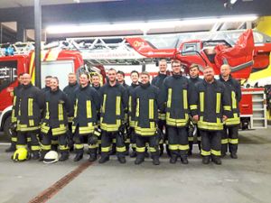 Diese Feuerwehranwärter absolvieren zurzeit in Oberndorf eine Grundausbildung. Foto: Feuerwehr Foto: Schwarzwälder Bote
