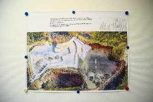 Der Plettenberg-Plan mit den Abbaugrenzen des Gemeinderats. Foto: Visel