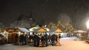 So sah es früher  im Dezember auf dem Freudenstädter Marktplatz aus. (Archivbild) Foto: Schwark