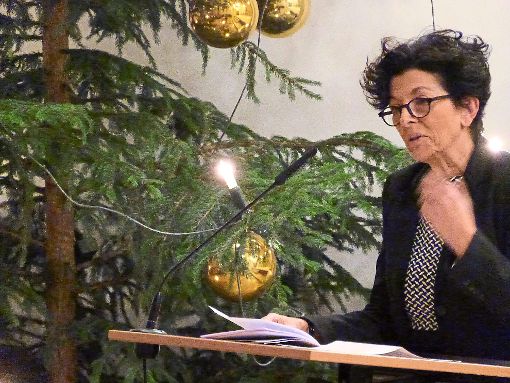 Stadträtin Ruth Hunds spricht für den Gemeinderat. Fotos: Danner Foto: Schwarzwälder-Bote
