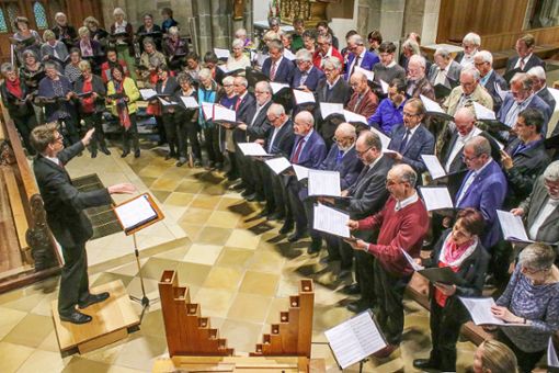 Ökumenisches Singen hat es auch schon beim Gottesdienst zu 500 Jahre Ewiger Bund gegeben.  Foto: Berthold Hildebrand Foto: Schwarzwälder Bote