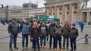 Bauern aus dem Landkreis Rottweil demonstrieren in Berlin