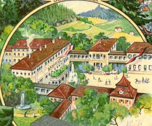 Das Bad Hotel in Bad Teinach, wie es in früheren Zeiten gesehen wurde.  Foto: Archiv Foto: Schwarzwälder-Bote