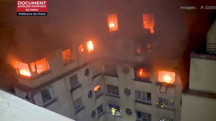 Zahlreiche Tote bei Wohnhausbrand in Paris