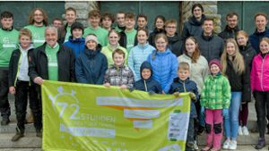 Insgesamt rund 50 junge Helfer haben in Geislingen an der 72-Stunden-Aktion teilgenommen. Foto: Georg Schuster
