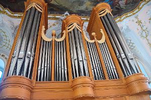 In die  ehemalige Klosterkirche laden die Orgelfreunde Stadtkirche Oberndorf  zum Konzert ein. Foto: Link Foto: Schwarzwälder-Bote