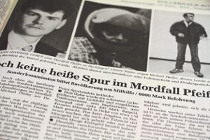 Der Schwarzwälder Bote berichtet damals über den Mord an Michael Pfeifer. Foto: Huger