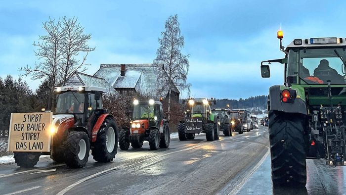 Polizei zieht Fazit zu Bauernprotesten im Schwarzwald-Baar-Kreis