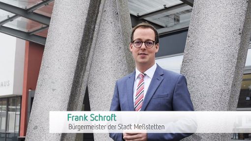 Bürgermeister Frank Schroft ruft im Video zur Kommunalwahl in Meßstetten auf.   Screenshot: www.messstetten.de