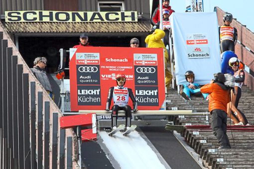 Auch Fabian Rießle (SZ Breitnau)  wird wohl in Schonach die Weltcup-Saison der Kombinierer beenden. Foto: Eibner Foto: Schwarzwälder Bote
