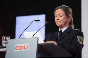 Claudia Pechstein trat bei einer CDU-Veranstaltung auf. Foto: IMAGO