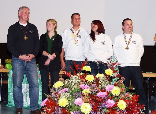 Auszeichnungen, Ehrungen und Verabschiedungen gab es bei der Bockzunft. Foto: Grimm Foto: Schwarzwälder-Bote