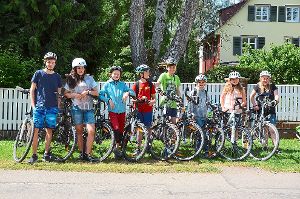 Mit dem Fahrrad unternahmen die Pfadfinder Touren am Bodensee. Foto: Gamerdinger Foto: Schwarzwälder-Bote