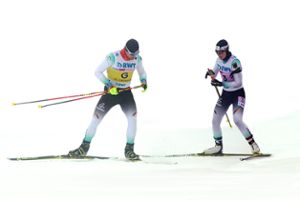 IAbgestimmtes Duo in seinem Element: die Skilangläuferin Vivian Hösch (rechts) mit ihrem Begleitläufer Florian Schilling vergangenen Januar beim Para Weltcup in Oberried. Foto: Schwarzwälder Bote
