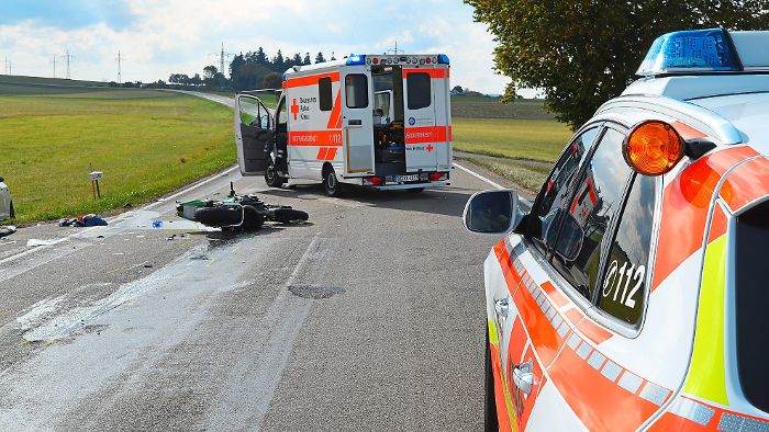 Beffendorf: Biker bei Unfall lebensgefährlich verletzt