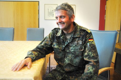 Alexander Sollfrank, Kommandeur des Kommando Spezialkräfte in Calw, plädiert für einen sachlichen Umgang mit echten und vermeintlichen Skandalen. Foto: Klormann