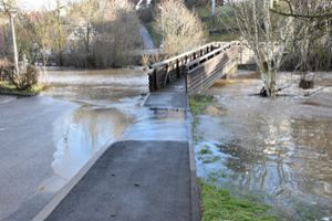 Hochwasser in den Zimmerner Ortsteilen Stetten, Flözlingen und Horgen. Foto: Stefanie Siegmeier
