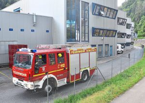 Die Feuerwehr rückte zu BBS aus. Foto: Wegner Foto: Schwarzwälder Bote
