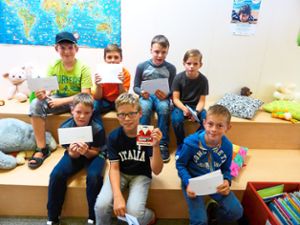 Die Gewinner des diesjährigen Sommer-Quiz zum Ferienprogramm in Nagold.  Foto: Fingerhut Foto: Schwarzwälder-Bote