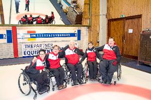 Die deutschen Rollstuhl-Curler verpassten in Schwenningen knapp eine Medaille. Foto: Hauschel Foto: Schwarzwälder-Bote