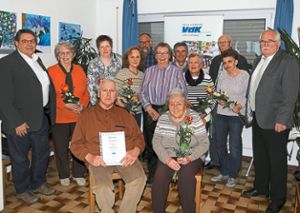Etliche langjährige Mitglieder wurden bei der Hauptversammlung des VdK Wildberg geehrt.  Foto: Priestersbach Foto: Schwarzwälder Bote