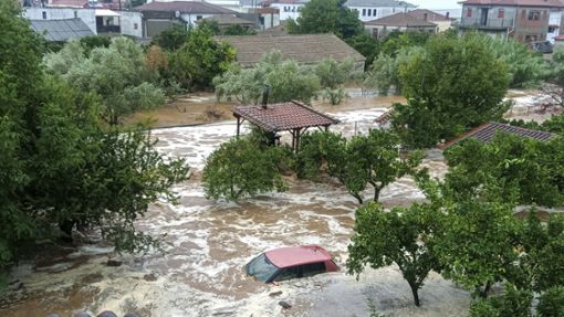 Bei schweren Unwettern in der Region Thessalien  in Mittelgriechenland ist im September ein Mensch ums Leben gekommen. Foto: dpa/Thanasis Kalliaras