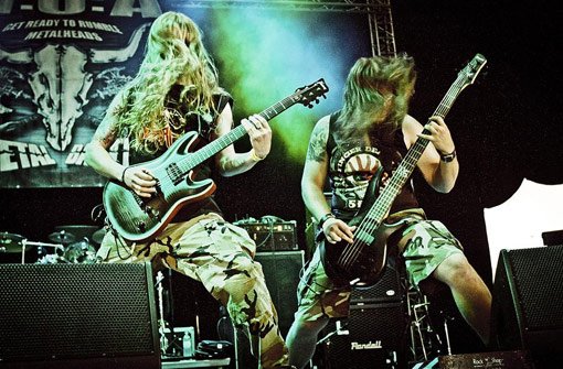 Es war ihr größter Auftritt: Die vier Musiker von Fateful Finality begeistern mehr als 1500 jubelnde Heavy-Metal-Fans beim diesjährigen Wacken Open Air. Foto: Fateful Finality