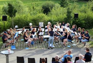 Die Musiker sorgen für einen rundum gelungenen Sommerabend. Foto: Musikverein Lackendorf Foto: Schwarzwälder Bote