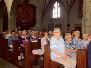 Die Tennenbronner Senioren beim Gottesdienst im Münster Unserer lieben Frau Foto: Altenwerk Foto: Schwarzwälder Bote