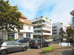 So soll das neue Mehrfamilienhaus an der Ortsdurchfahrt von Schömberg aussehen. Foto: Büro Horntrich Foto: Schwarzwälder Bote