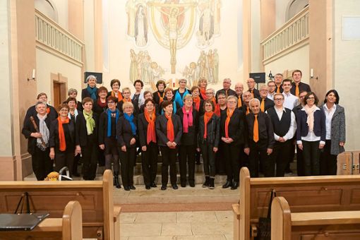 Der Kirchenchor feiert Jubilläum: Das Bild entstand bei einem Konzert zusammen mit dem Gesangverein. Foto: Gukelberger Foto: Schwarzwälder Bote