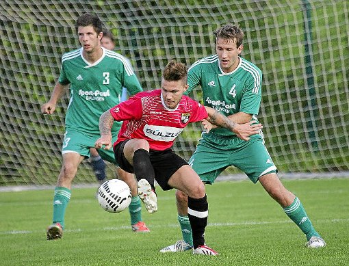 Florian Horschke und das Perspektivteam der TSG Balingen spielten gestern mit dem SV Grün-Weiß Stetten Katz und Maus.  Foto: Kara Foto: Schwarzwälder-Bote