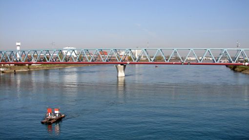 Die Rheinbrücke gehört laut DB zu den zehn spektakulärsten Bahnbrücken Deutschlands.  Foto: DB