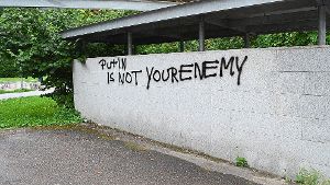 Russland-Graffiti: Staatsschutz ermittelt