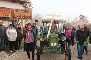 Für das Ärztehaus demonstrierten vor Kurzem rund 300 Starzacher in Bierlingen. (Archivfoto) Foto: Steinmetz