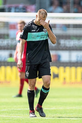 VfB-Torschütze Holger Badstuber ist nach dem 2:2 in Heidenheim bedient. Foto: Eibner Foto: Schwarzwälder Bote
