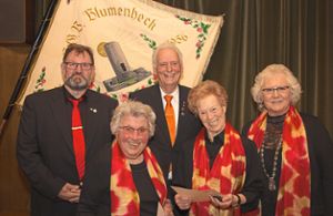 Die Geehrten vom Gesangverein Blumenheck.  Foto: Helbig Foto: Schwarzwälder Bote