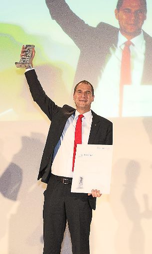 Großer Jubel beim Springer Medizin Charity Award: Off Road Kids-Vorstandssprecher Markus Seidel freut sich über den ersten Platz.  Foto: Vogt Foto: Schwarzwälder-Bote
