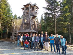Eine Delegation des Gemeinderats besuchte den Waldspielplatz im tschechischen Lipno.  Foto: Stadtverwaltung