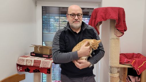 Claudio Di Simio, Vorsitzender des Tierschutzvereins Schramberg, kümmert sich um herrenlose Katzen. Foto: Hezel
