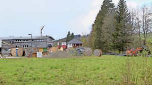 Die Firma W&Z Holzverarbeitung (hinten im Bild) erweitert ihr Betriebsgelände durch den Kauf von zwei Grundstücken im Gewerbegebiet Abendgrund. Foto: Ulrich Schlenker
