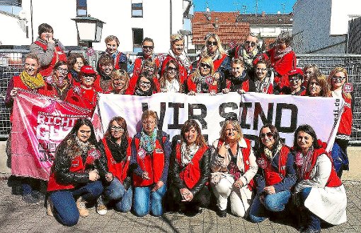Die Gruppe der Schramberger Erzieherinnen beim ersten Warnstreik in Singen. Foto: Personalrat Stadt Schramberg