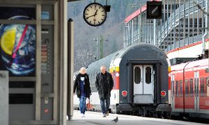 Der Lokführerstreik wirkte sich gestern auch auf den Zugverkehr am Horber Bahnhof aus – sowohl Richtung Stuttgart als auch Richtung Tübingen.   Foto: Hopp